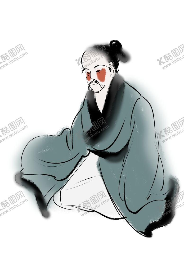 编号：31905010051507495433【酷图网】源文件下载-国学人物插画
