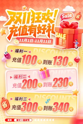 双十一海报