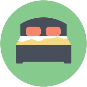 双人床矢量图标标志图标