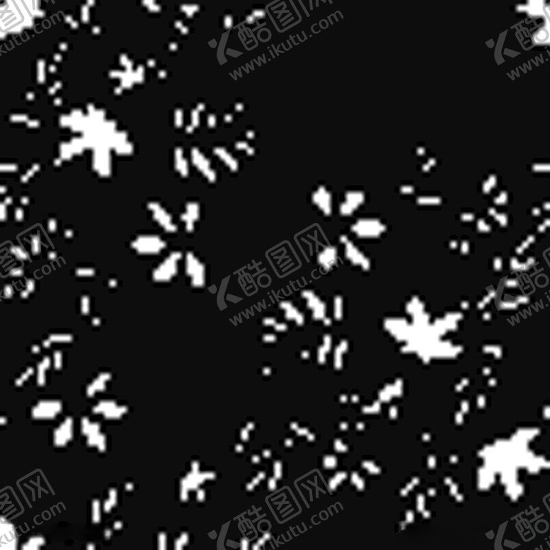编号：61772806121512259330【酷图网】源文件下载-黑白花卉图案背景