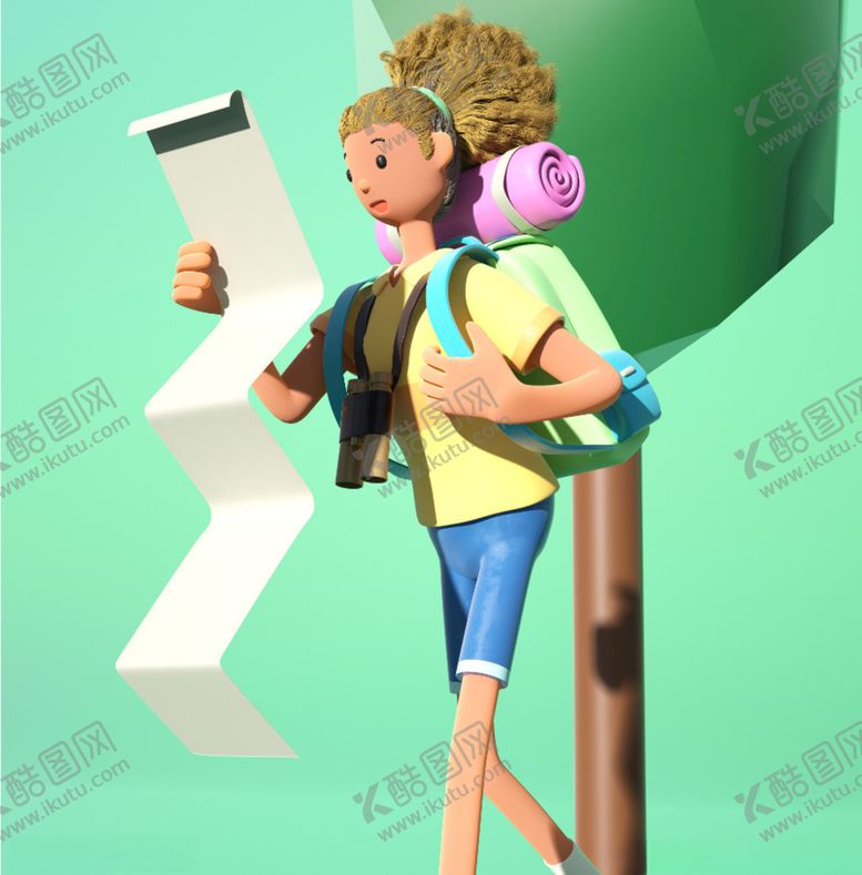 编号：60175912201855411037【酷图网】源文件下载-C4D模型卡通人