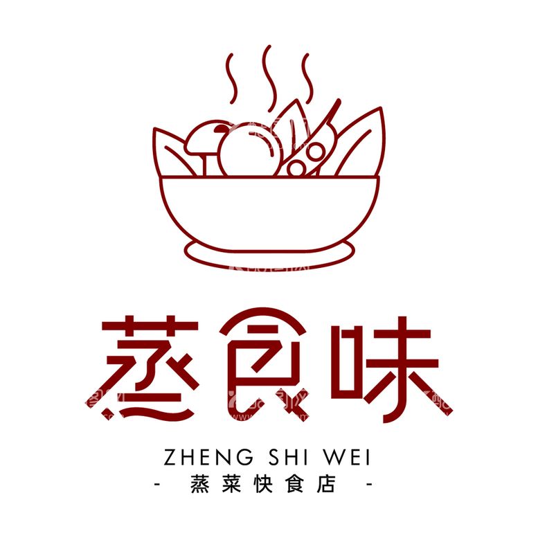 编号：43275010051647300397【酷图网】源文件下载-蒸食味LOGO