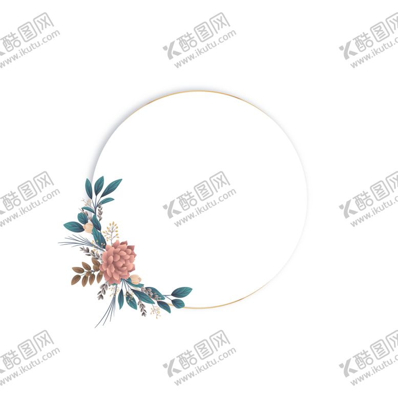 编号：85063805052028427412【酷图网】源文件下载-圆环花朵