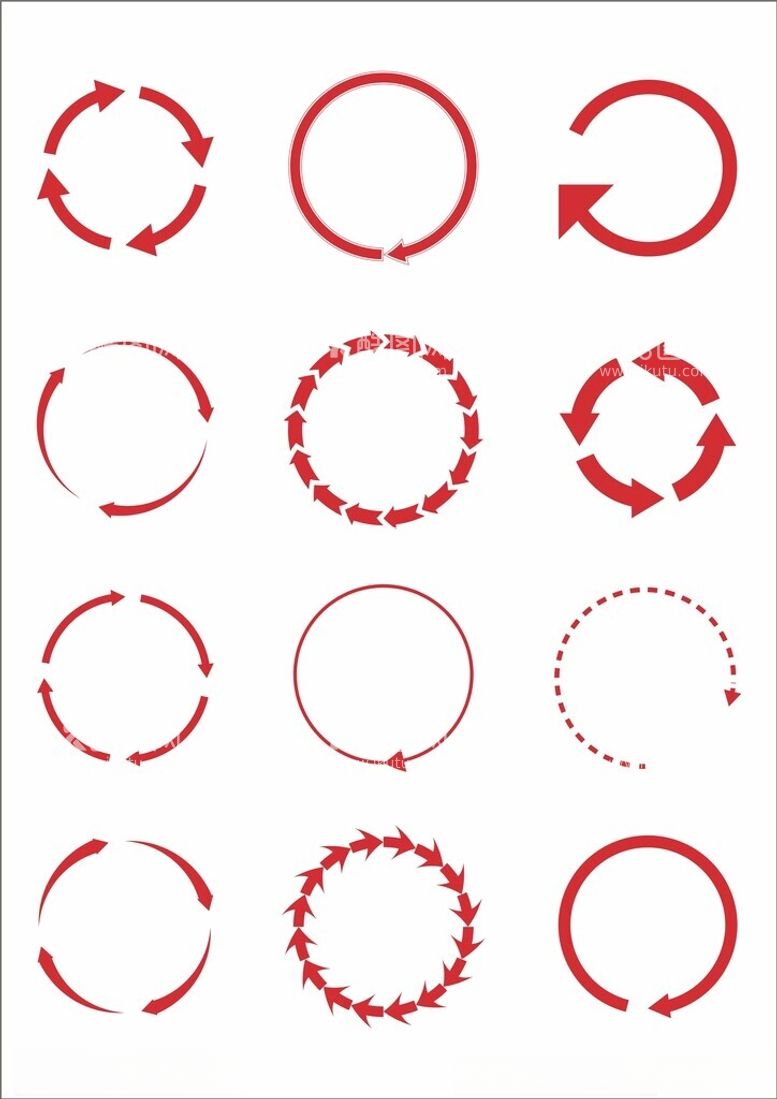 编号：25589111271435049074【酷图网】源文件下载-循环箭头