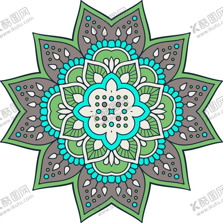 编号：34602901252035552819【酷图网】源文件下载-彩色复古花纹 