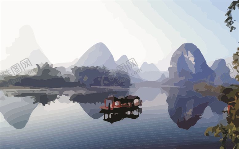 编号：31420307051837163969【酷图网】源文件下载-素描山水