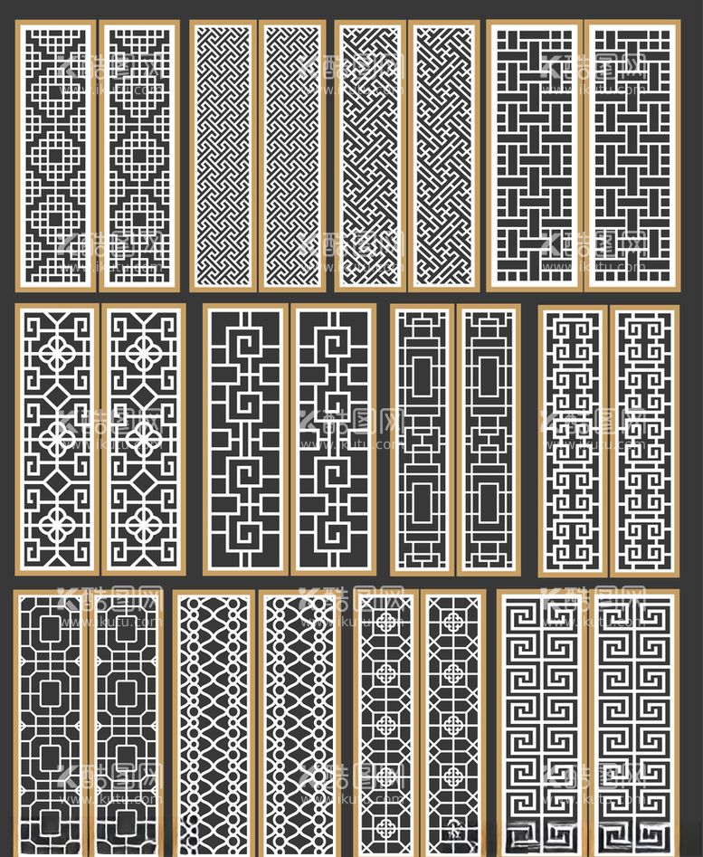 编号：75189803110623186968【酷图网】源文件下载-矢量镂空花格