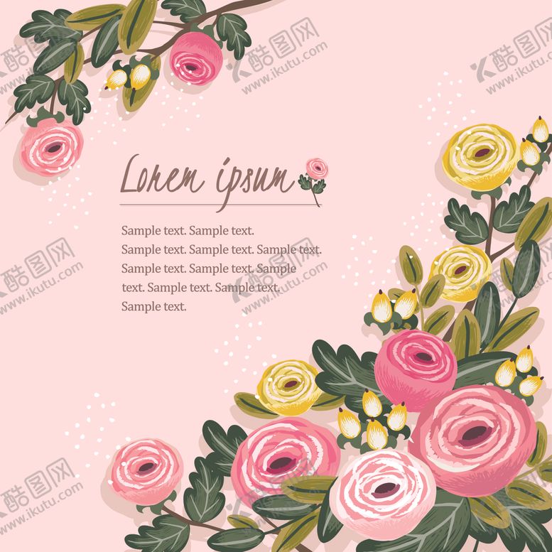 编号：10059909122331242677【酷图网】源文件下载-精美花朵创意背景