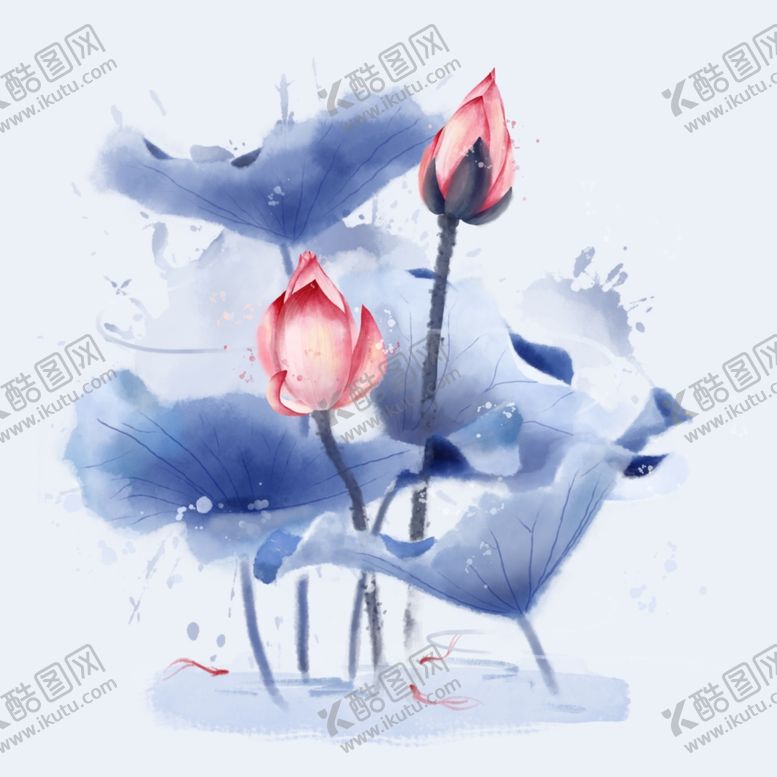 编号：48755206171958195438【酷图网】源文件下载-手绘荷花