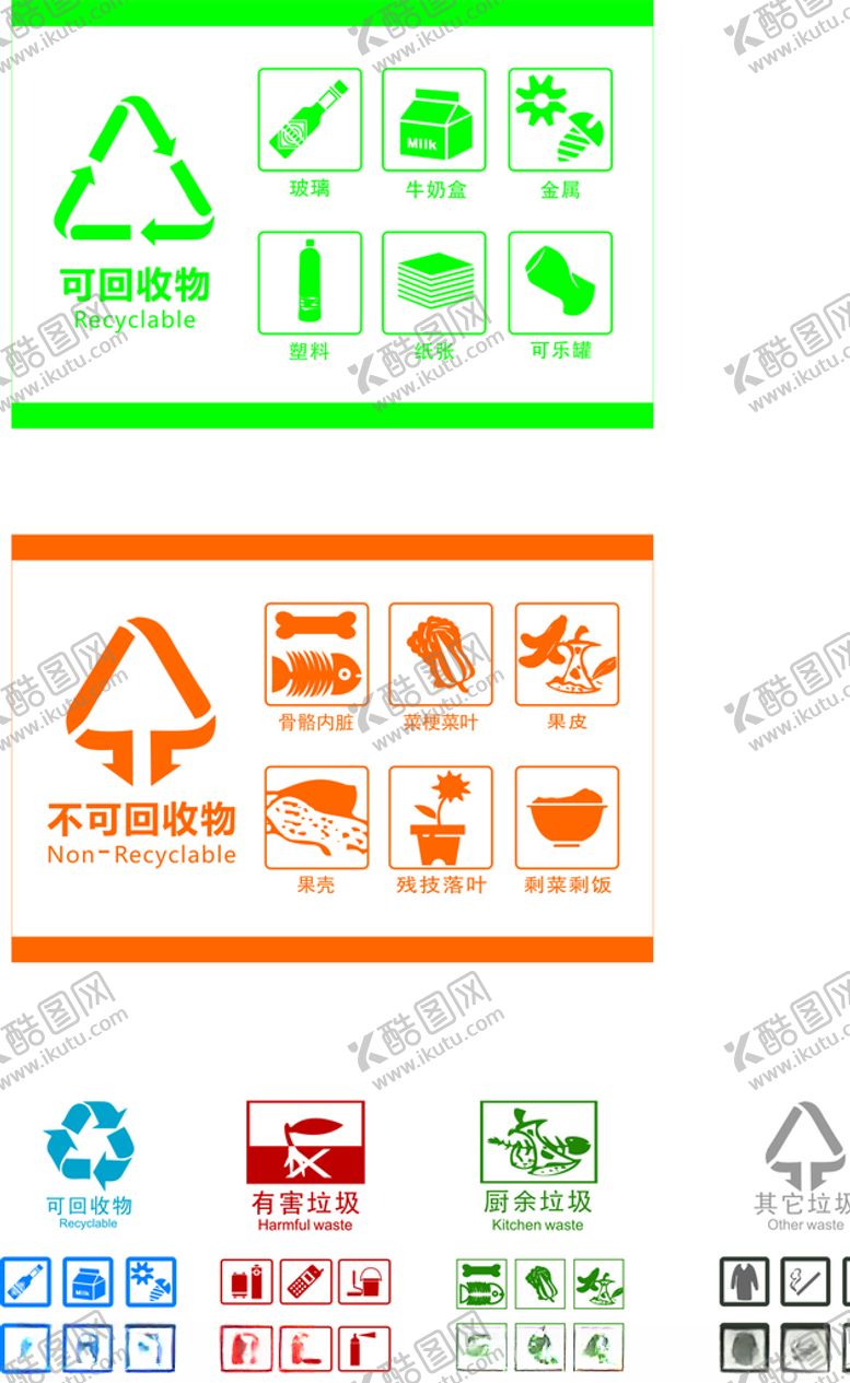 编号：66452009280020496436【酷图网】源文件下载-垃圾桶标签
