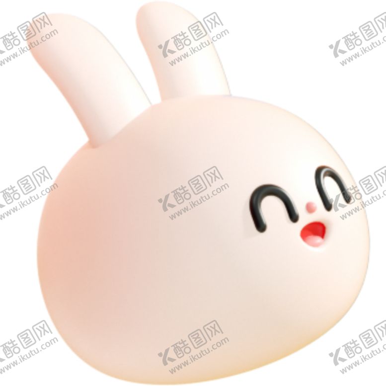 编号：95799201190305299500【酷图网】源文件下载-3D微笑兔