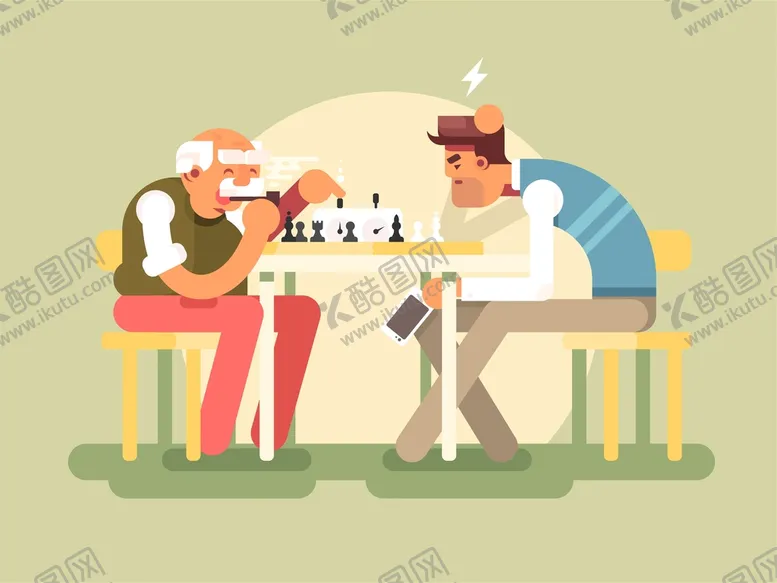 编号：21583610072349044796【酷图网】源文件下载-休闲人物插画