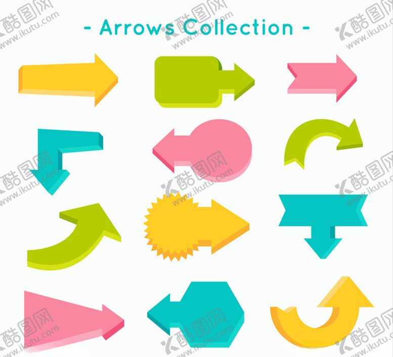 编号：84967210140252554909【酷图网】源文件下载-矢量箭头图标