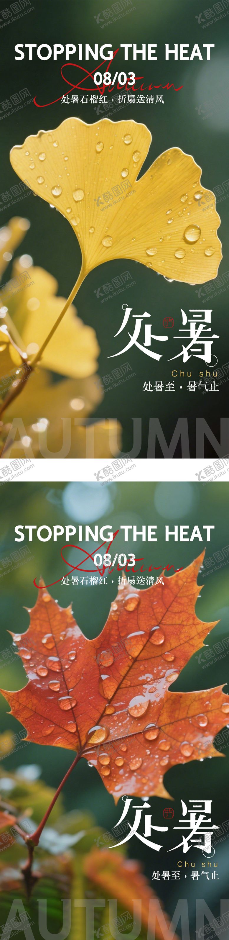 编号：95144810110508059973【酷图网】源文件下载-处暑节气海报