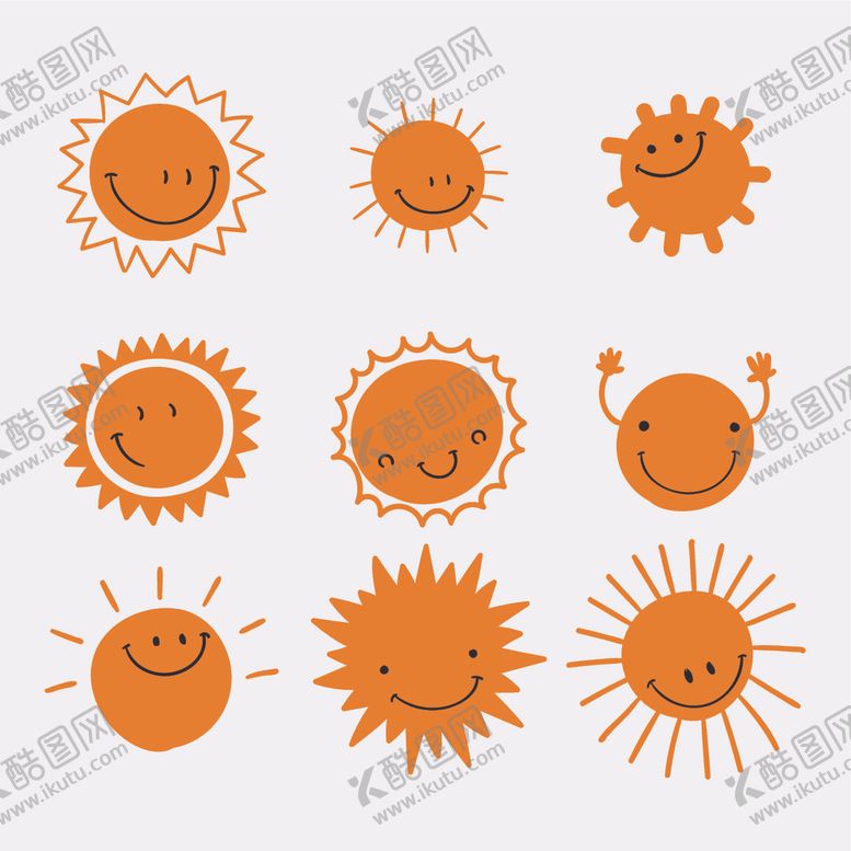 编号：22106310290941396802【酷图网】源文件下载-矢量太阳