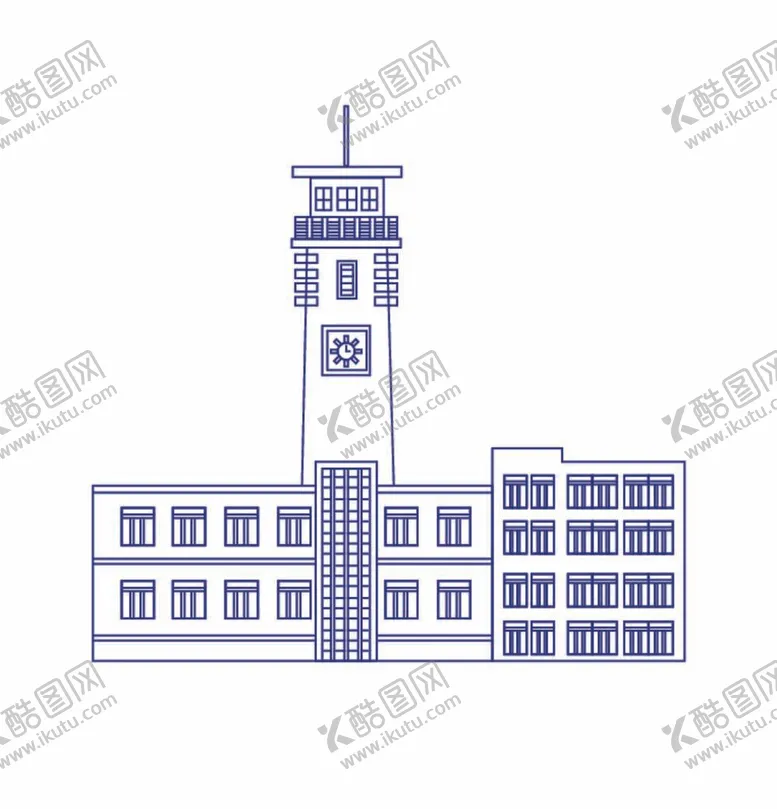 编号：31896212061757302225【酷图网】源文件下载-连云港站钟楼