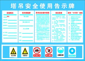 塔吊告示牌工地