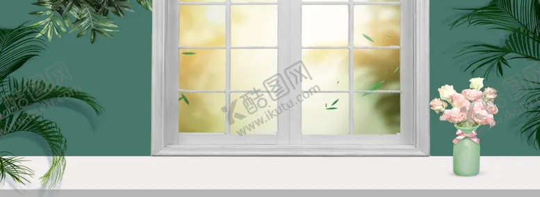 编号：89457009091132117353【酷图网】源文件下载-简约促销活动窗户海报