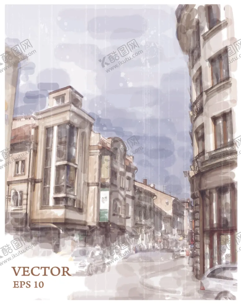 编号：53151109150901591574【酷图网】源文件下载-房子楼地标建筑背景设计