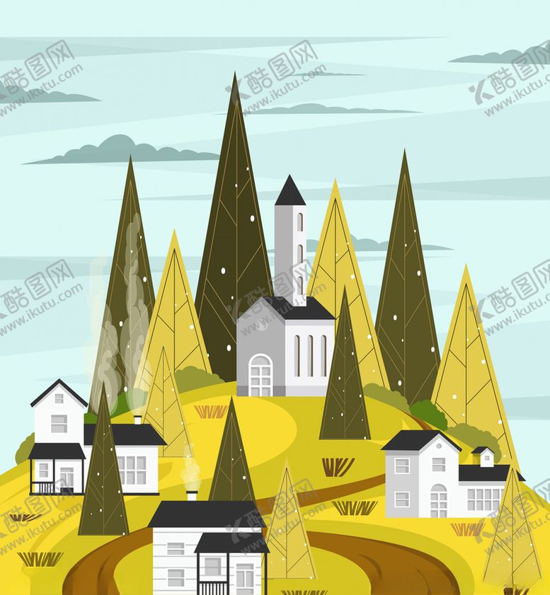 编号：96603809151451023301【酷图网】源文件下载-山上的城堡