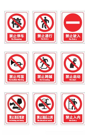 禁止指示牌