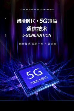 5G网络时代5G通信5G海报