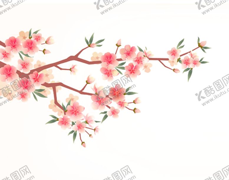 编号：89183102121804302481【酷图网】源文件下载-  手绘粉色桃花免扣素材图片