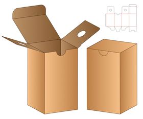 包装盒刀模甜品彩糖果平面展开图