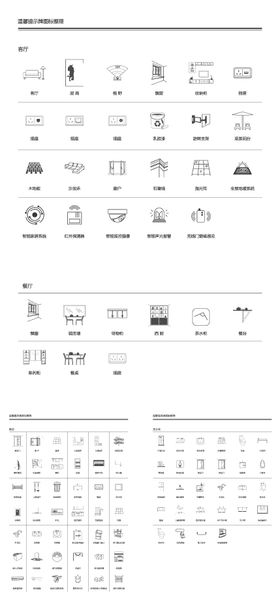 地产精装样板房ICON图标设计