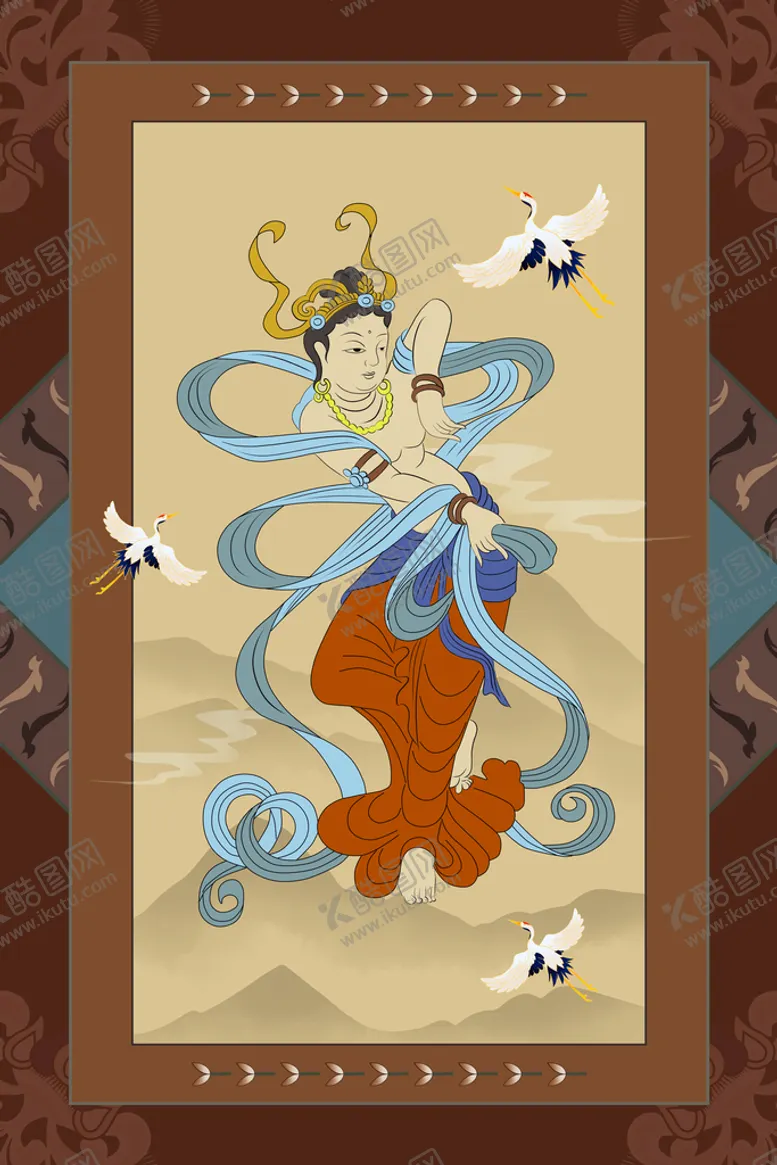 编号：72316409241046336320【酷图网】源文件下载-敦煌飞天