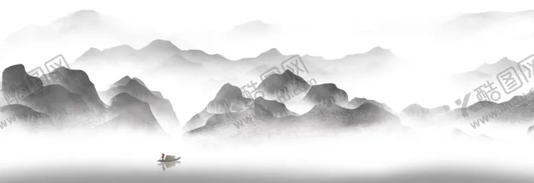 编号：40093605120041004260【酷图网】源文件下载-水墨山水横屏背景