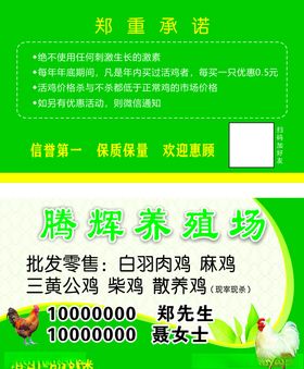 养鸡场名片