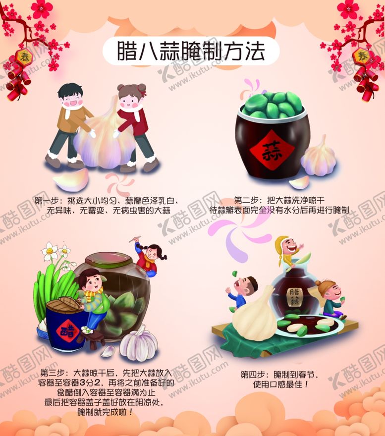 编号：81130110291306499092【酷图网】源文件下载-腊八蒜制作方法