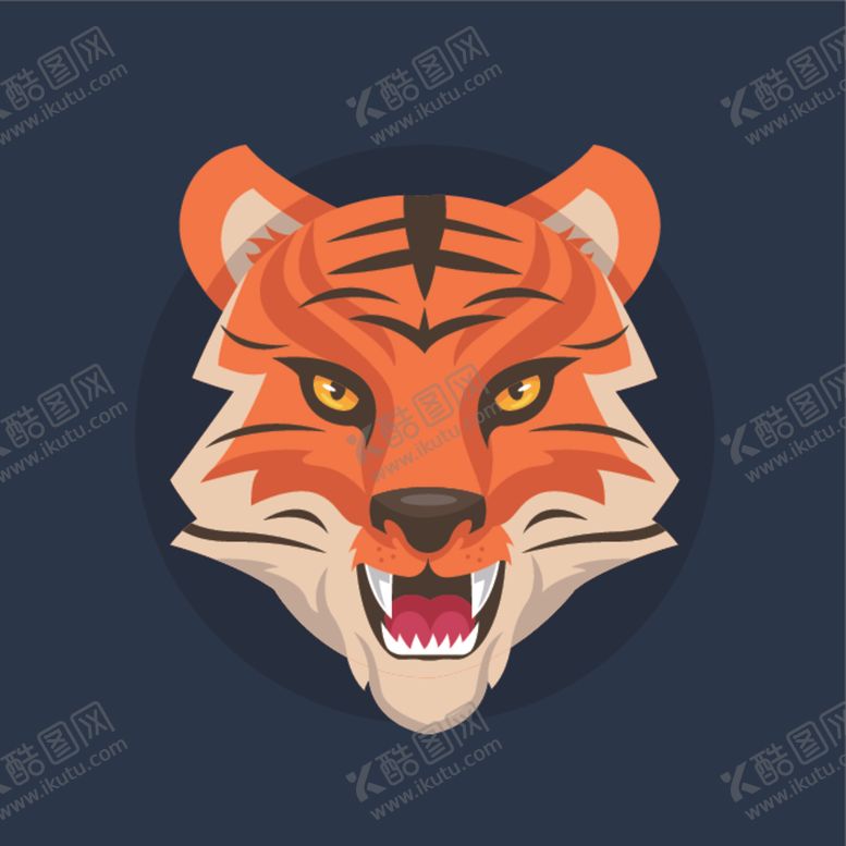 编号：43880409200019247829【酷图网】源文件下载-卡通老虎