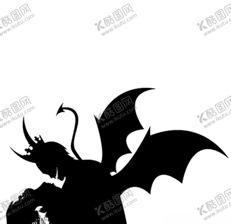 编号：29268004210145331448【酷图网】源文件下载-天使与恶魔剪影