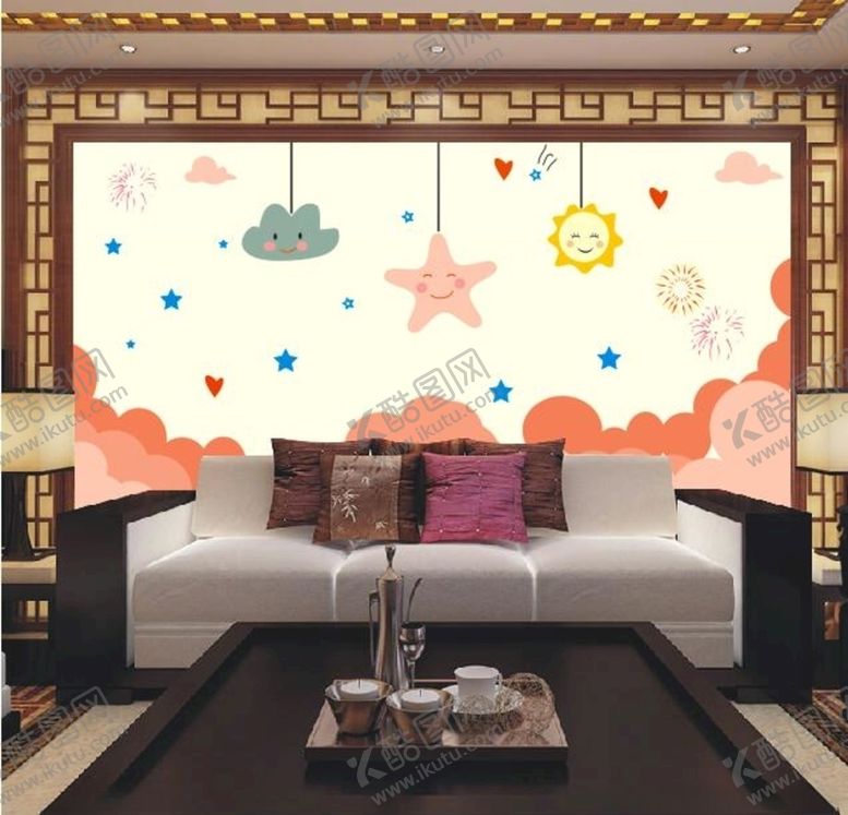 编号：89521209290157245615【酷图网】源文件下载-硅藻泥云彩太阳