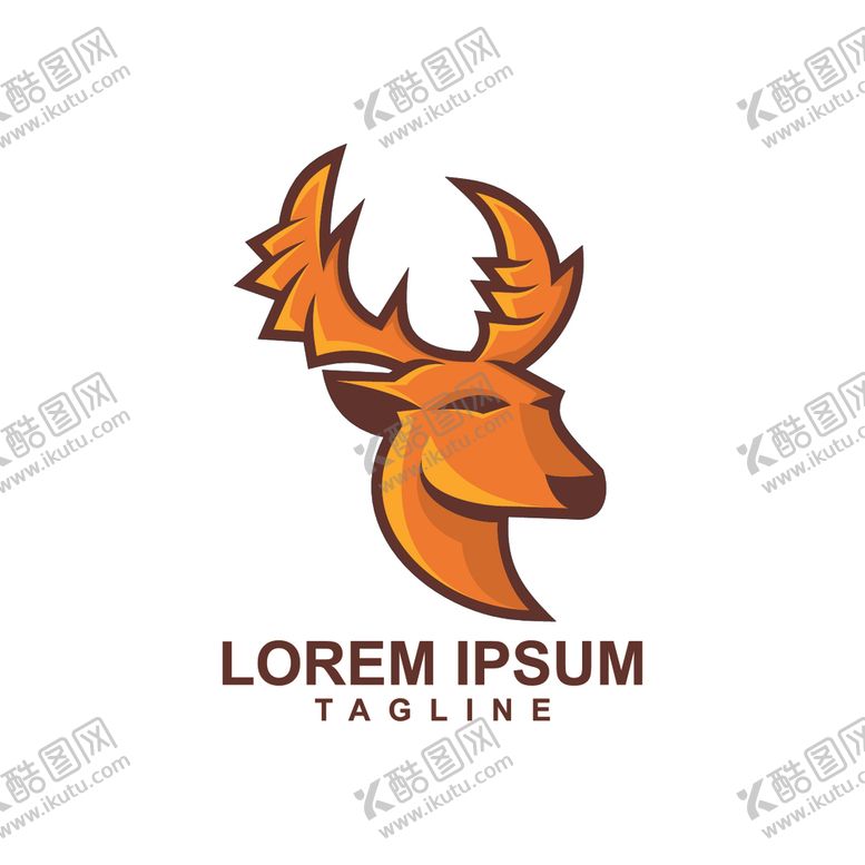 编号：48708309181345511595【酷图网】源文件下载-鹿头标志