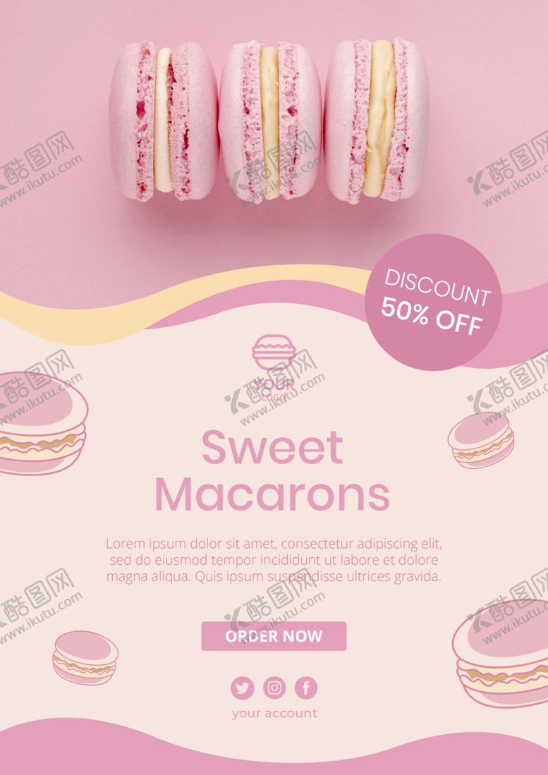 编号：66395209190134446986【酷图网】源文件下载-甜品海报