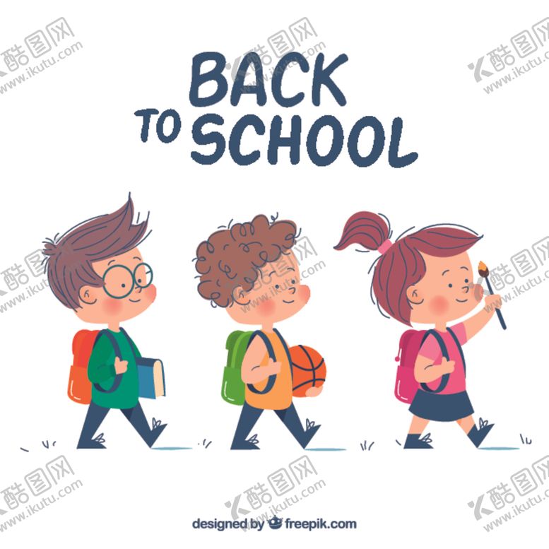 编号：29953610130933127377【酷图网】源文件下载-儿童开学