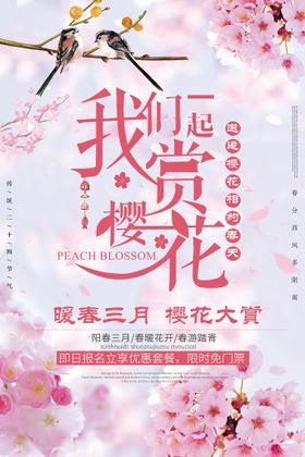 赏樱花海报