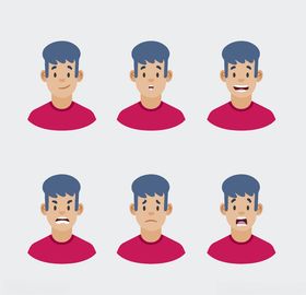 不同表情