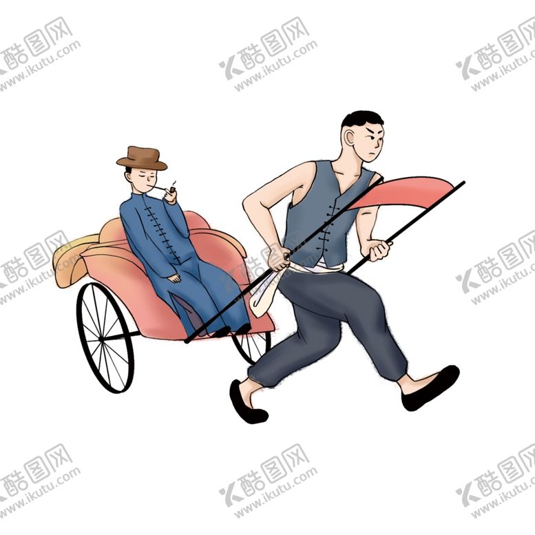 编号：44613306261846467761【酷图网】源文件下载-人力车元素