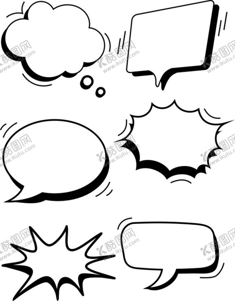 编号：61402309180841433784【酷图网】源文件下载-手绘漫画爆炸对话框