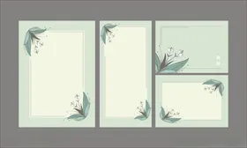 婚礼小清新卡片请柬贺卡背景