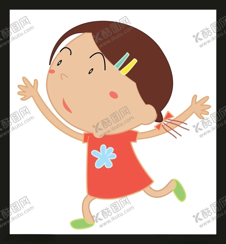 编号：88945602180456521599【酷图网】源文件下载-手绘儿童女孩