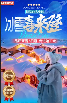 A4雪国王者.冰雪喜来登2-6人小包