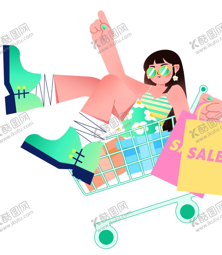 编号：25929002202020356537【酷图网】源文件下载-人物购物透明素材