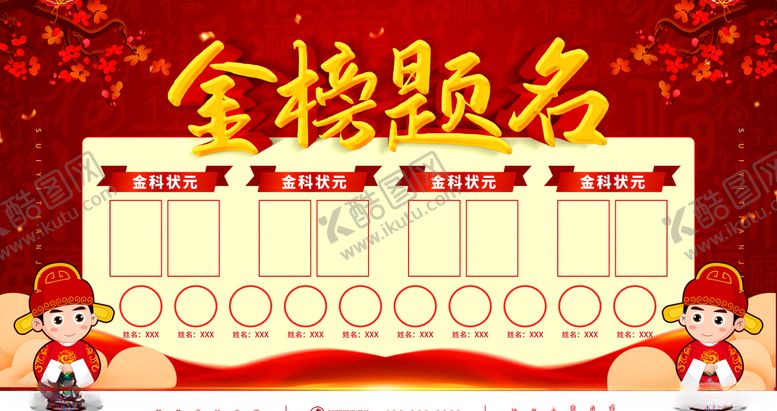 金榜题名报喜捷报光荣销售战报