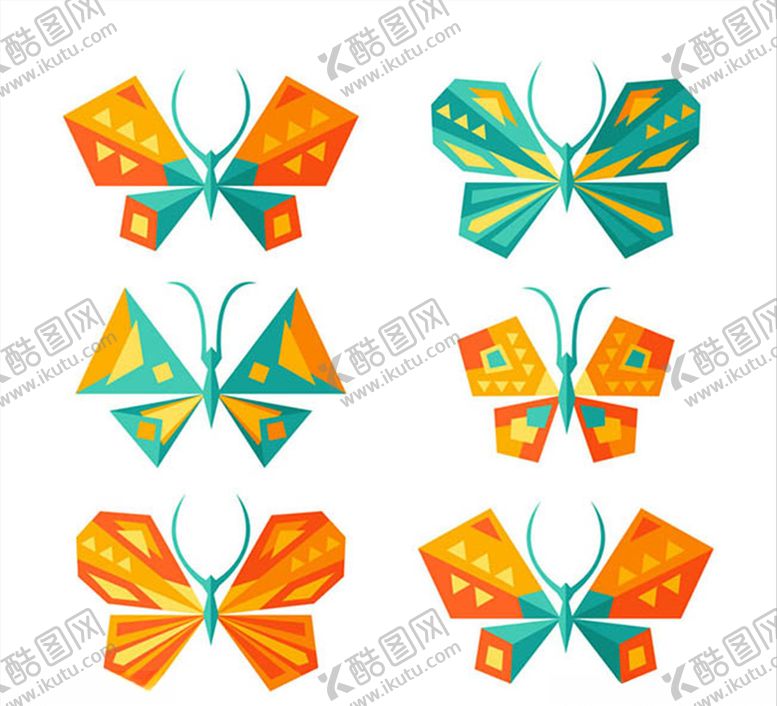 编号：24721006250523208672【酷图网】源文件下载-创意蝴蝶设计矢量素材