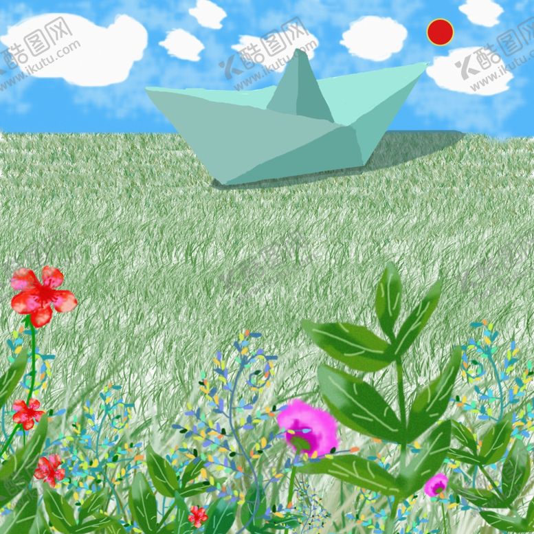 编号：47546810112333577841【酷图网】源文件下载-PS手绘漫画手绘花朵花